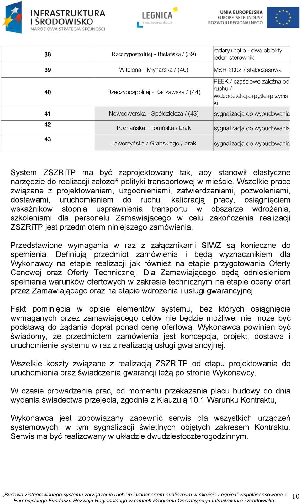 wybudowania sygnalizacja do wybudowania System ZSZRiTP ma być zaprojektowany tak, aby stanowił elastyczne narzędzie do realizacji założeń polityki transportowej w mieście.