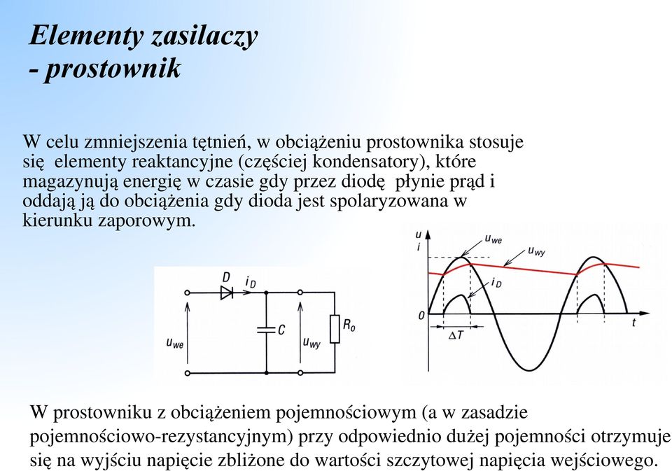 jest spolaryzowana w kierunku zaporowym.