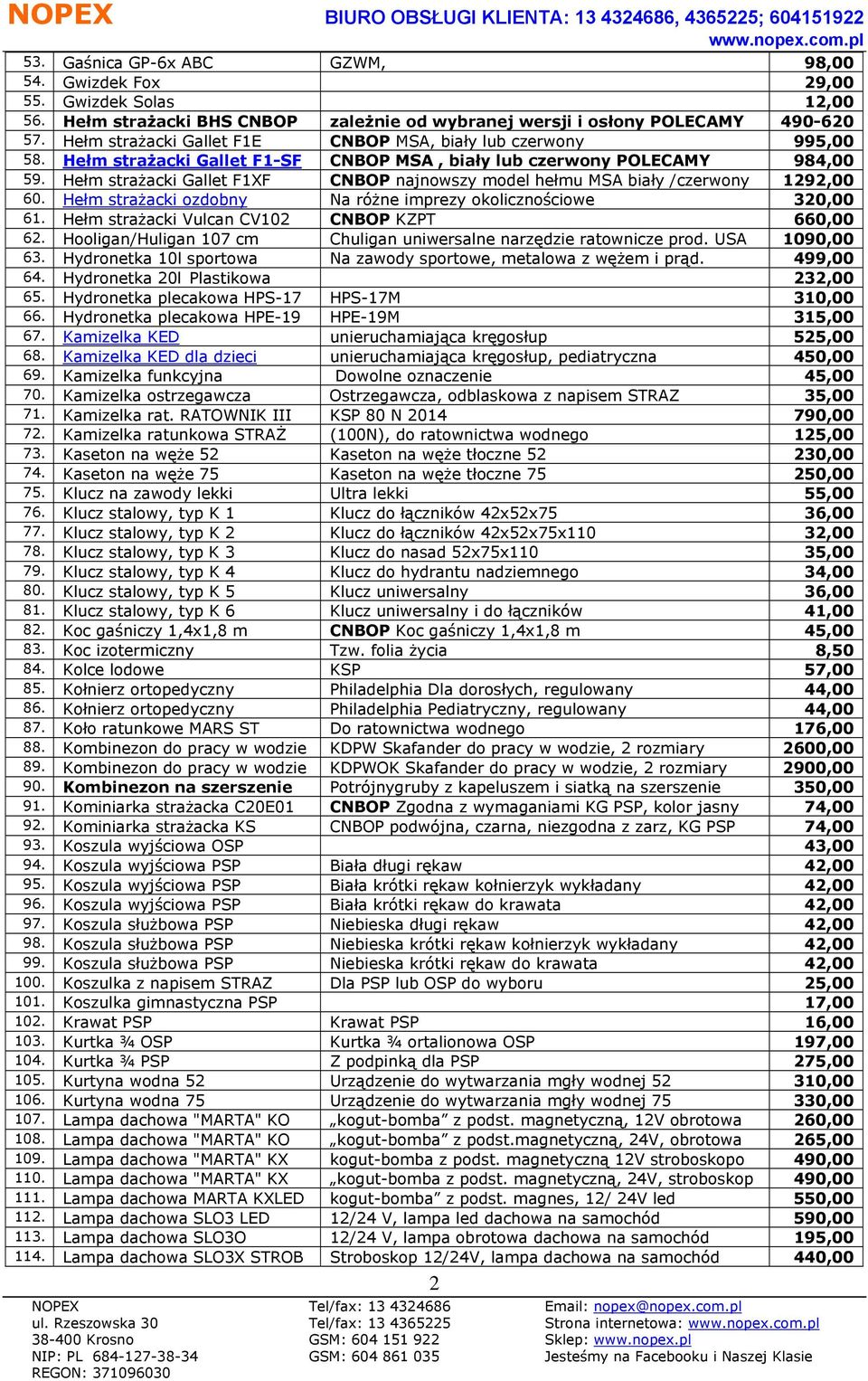 Hełm strażacki Gallet F1-SF CNBOP MSA, biały lub czerwony POLECAMY 984,00 59. Hełm strażacki Gallet F1XF CNBOP najnowszy model hełmu MSA biały /czerwony 1292,00 60.