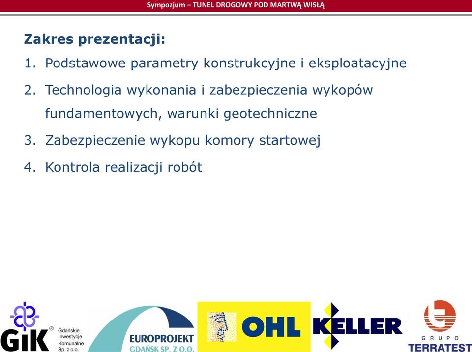 Technologia wykonania i zabezpieczenia wykopów