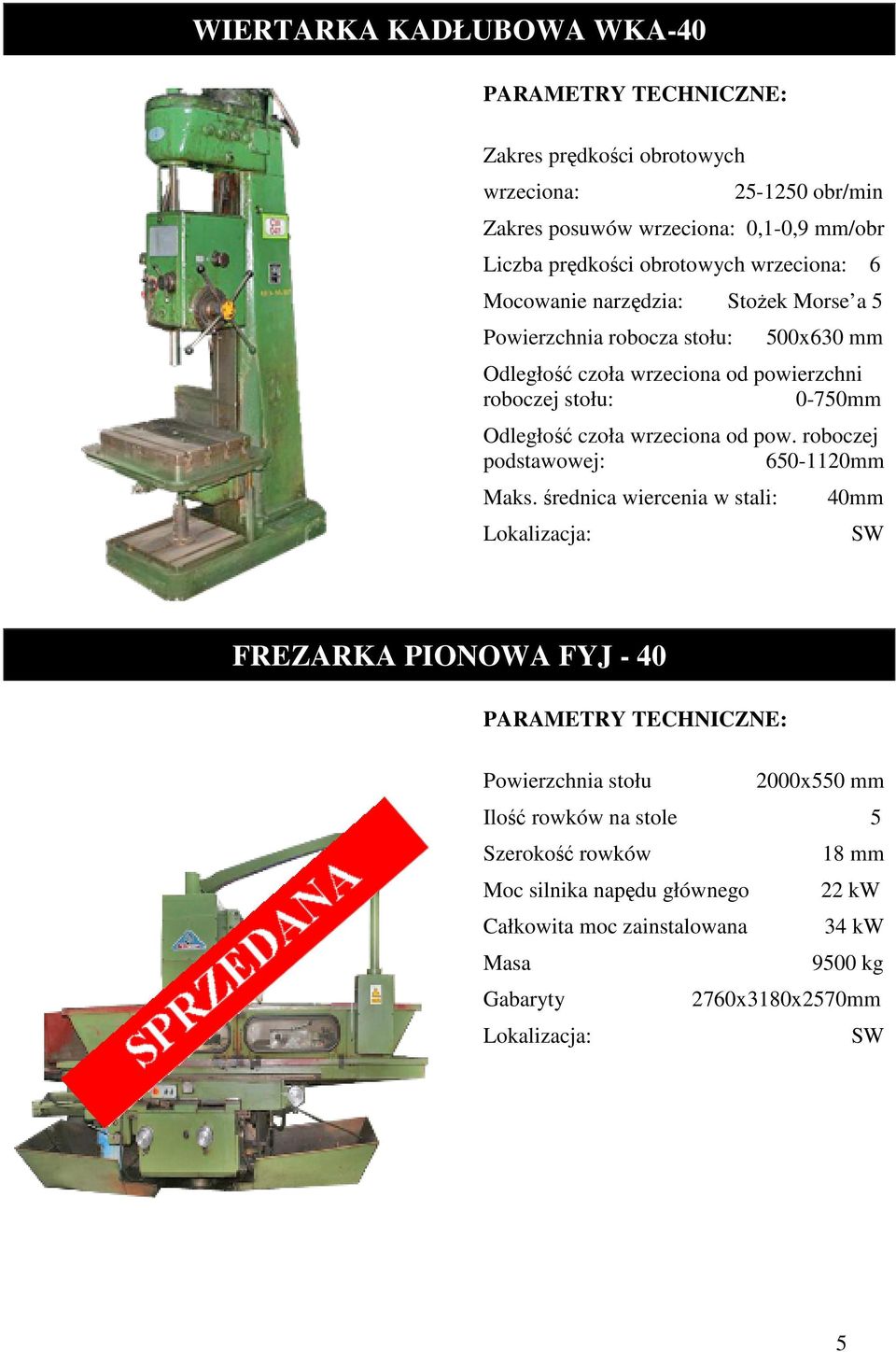 .. 500x630 mm Odległość czoła wrzeciona od powierzchni roboczej stołu:...0-750mm Odległość czoła wrzeciona od pow. roboczej podstawowej:...650-1120mm Maks.