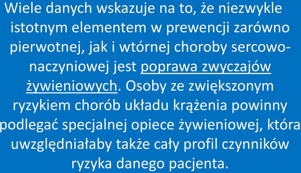 żywieniowych.