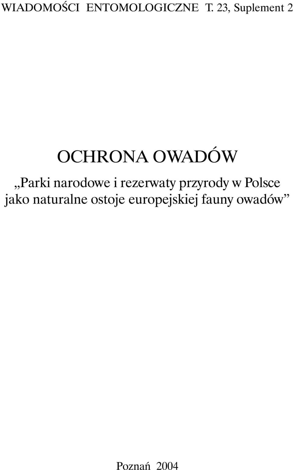narodowe i rezerwaty przyrody w Polsce
