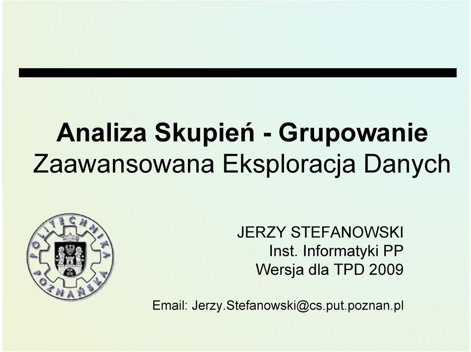 STEFANOWSKI Inst.