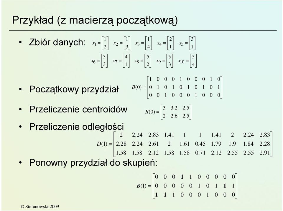 7 6 x x x x x = 1 1 1 1 1 1 1 1 1 1 B() = 2.5 2.6 2 2.5 3.2 3 R() = 1 1 1 1 1 1 (1) 1 1 1 1 B = 2.91 2.55 2.55 2.12.