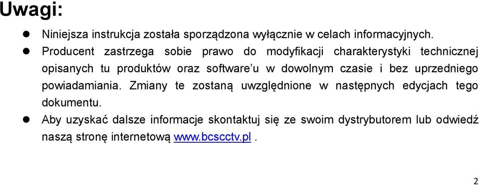 software u w dowolnym czasie i bez uprzedniego powiadamiania.