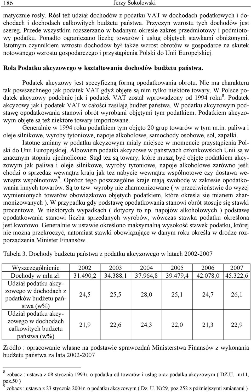 Istotnym czynnikiem wzrostu dochodów był także wzrost obrotów w gospodarce na skutek notowanego wzrostu gospodarczego i przystąpienia Polski do Unii Europejskiej.
