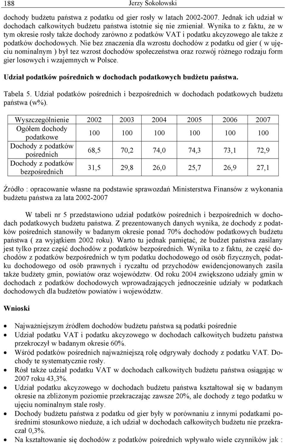 Nie bez znaczenia dla wzrostu dochodów z podatku od gier ( w ujęciu nominalnym ) był tez wzrost dochodów społeczeństwa oraz rozwój różnego rodzaju form gier losowych i wzajemnych w Polsce.