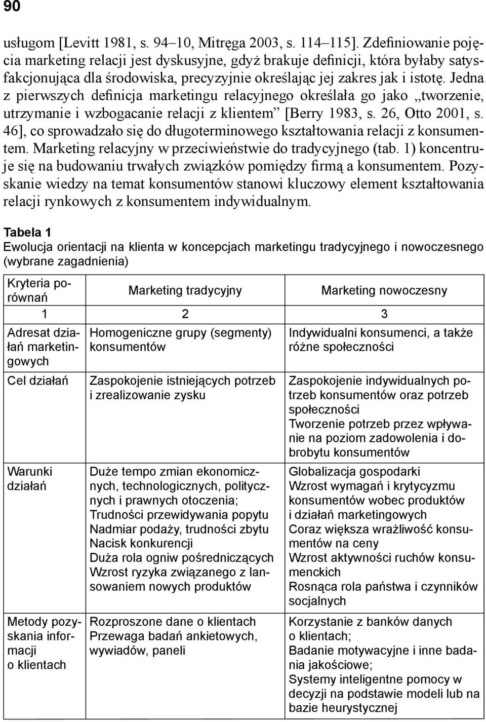 Jedna z pierwszych definicja marketingu relacyjnego określała go jako tworzenie, utrzymanie i wzbogacanie relacji z klientem [Berry 1983, s. 26, Otto 2001, s.