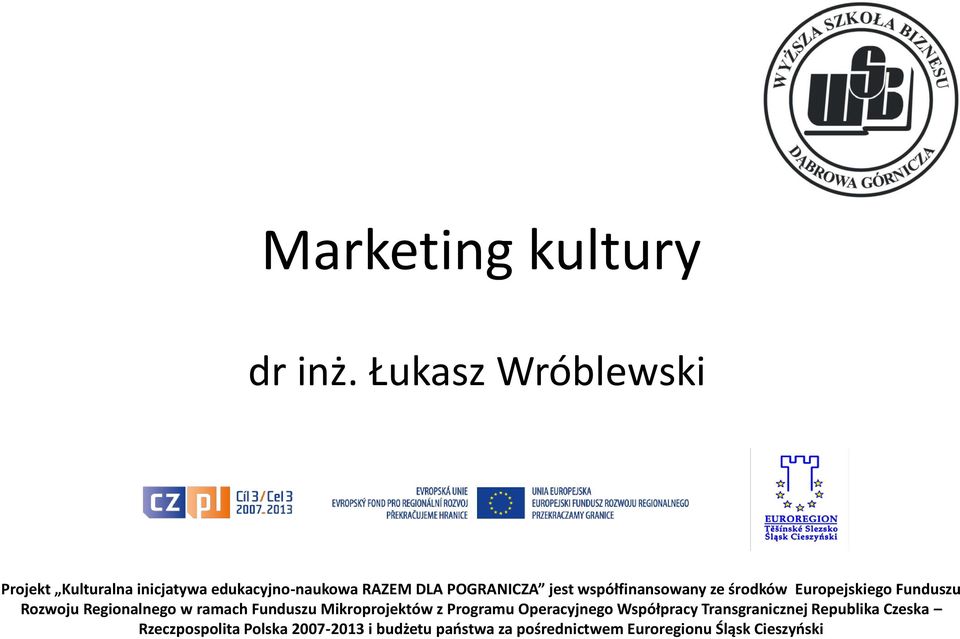 współfinansowany ze środków Europejskiego Funduszu Rozwoju Regionalnego w ramach Funduszu