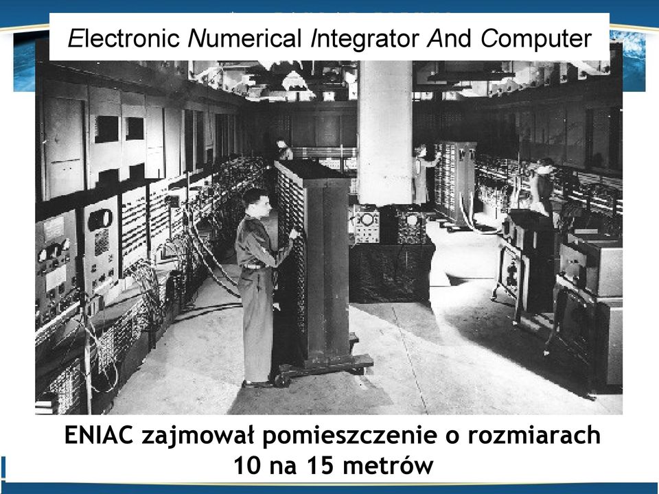 ENIAC zajmował