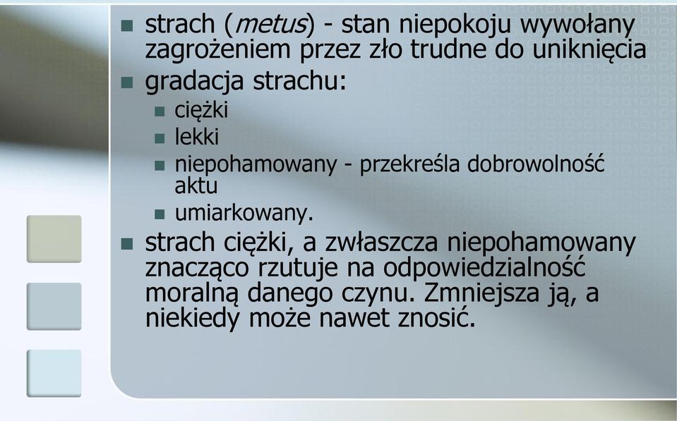 dobrowolność aktu umiarkowany.