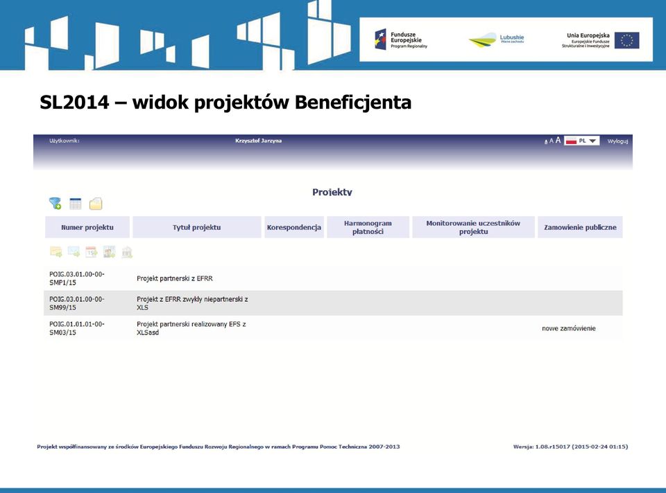 projektów
