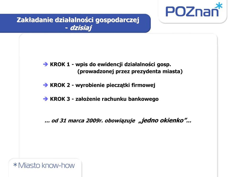 (prowadzonej przez prezydenta miasta) KROK 2 - wyrobienie