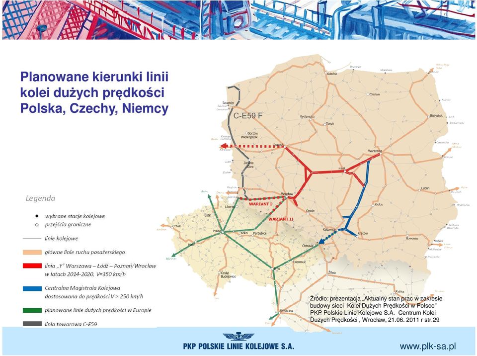 sieci Kolei Dużych Prędkości w Polsce PKP Polskie Linie Kolejowe