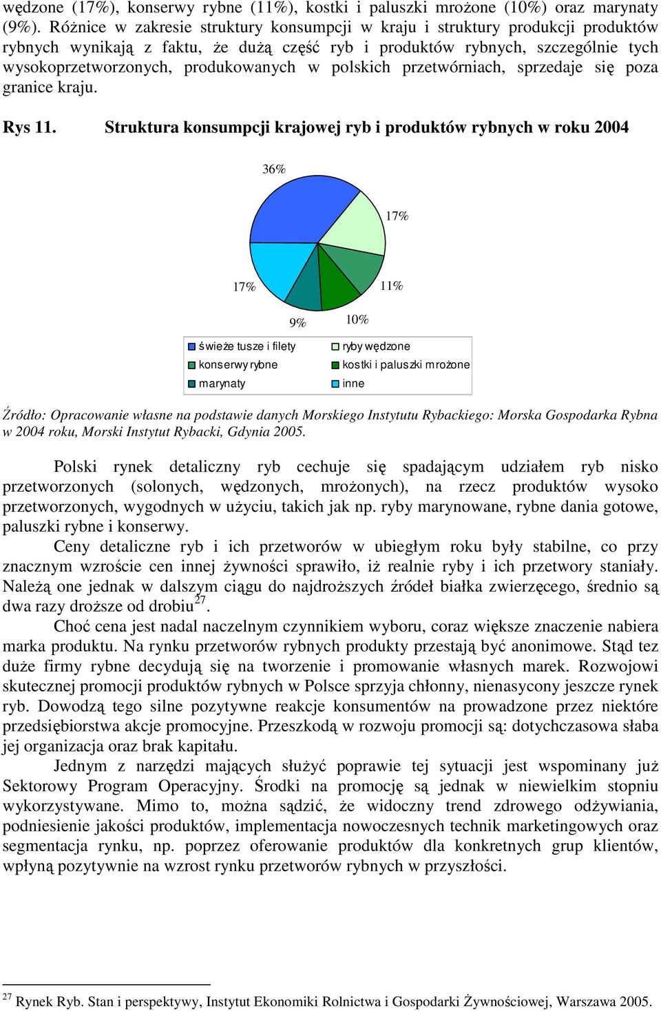 polskich przetwórniach, sprzedaje się poza granice kraju. Rys 11.