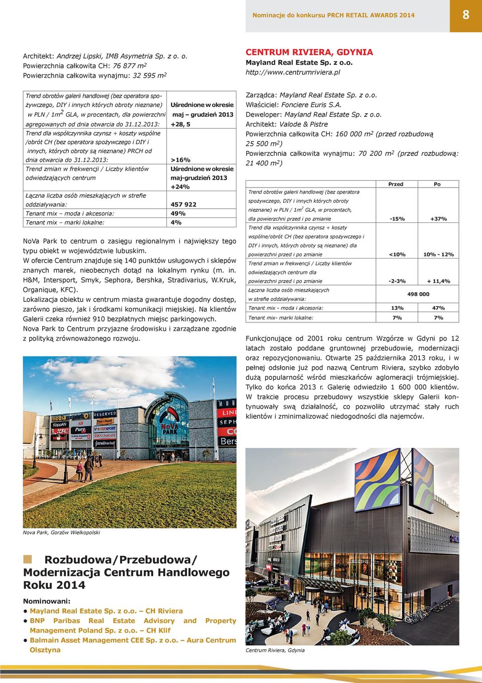 pl Trend obrotów galerii handlowej (bez operatora spożywczego, DIY i innych których obroty nieznane) Uśrednione w okresie w PLN / 1m 2 GLA, w procentach, dla powierzchni maj grudzień 2013