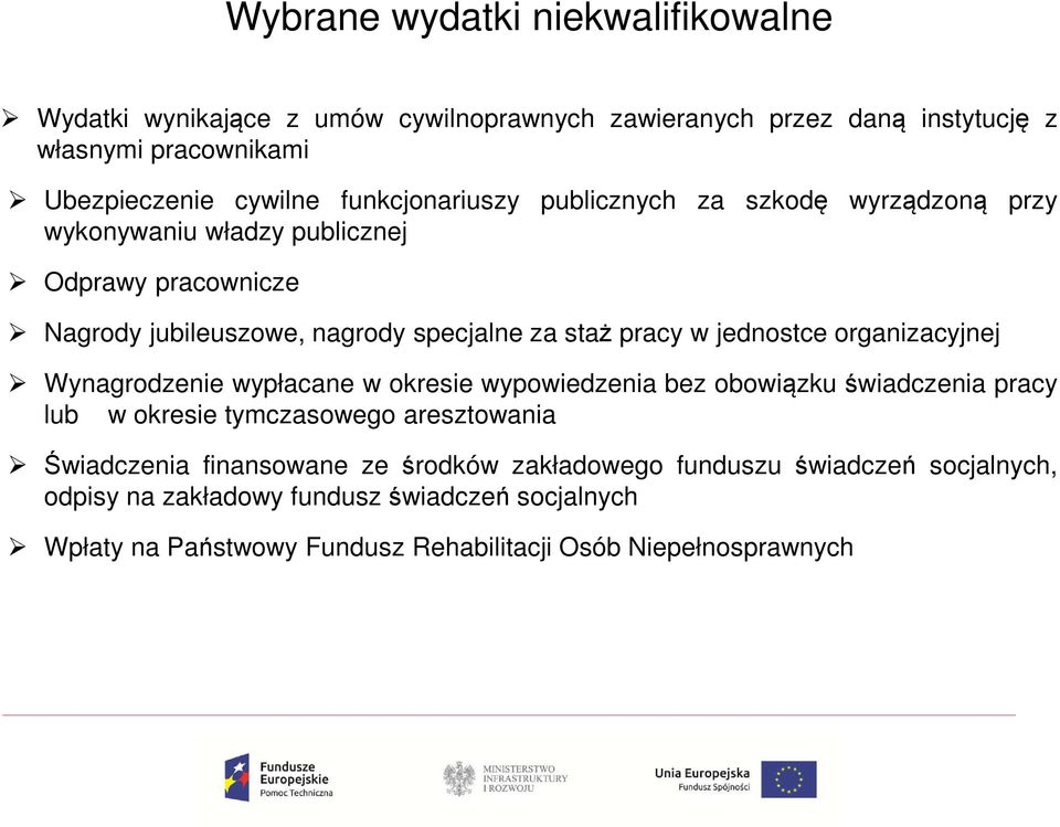 jednostce organizacyjnej Wynagrodzenie wypłacane w okresie wypowiedzenia bez obowiązku świadczenia pracy lub w okresie tymczasowego aresztowania Świadczenia