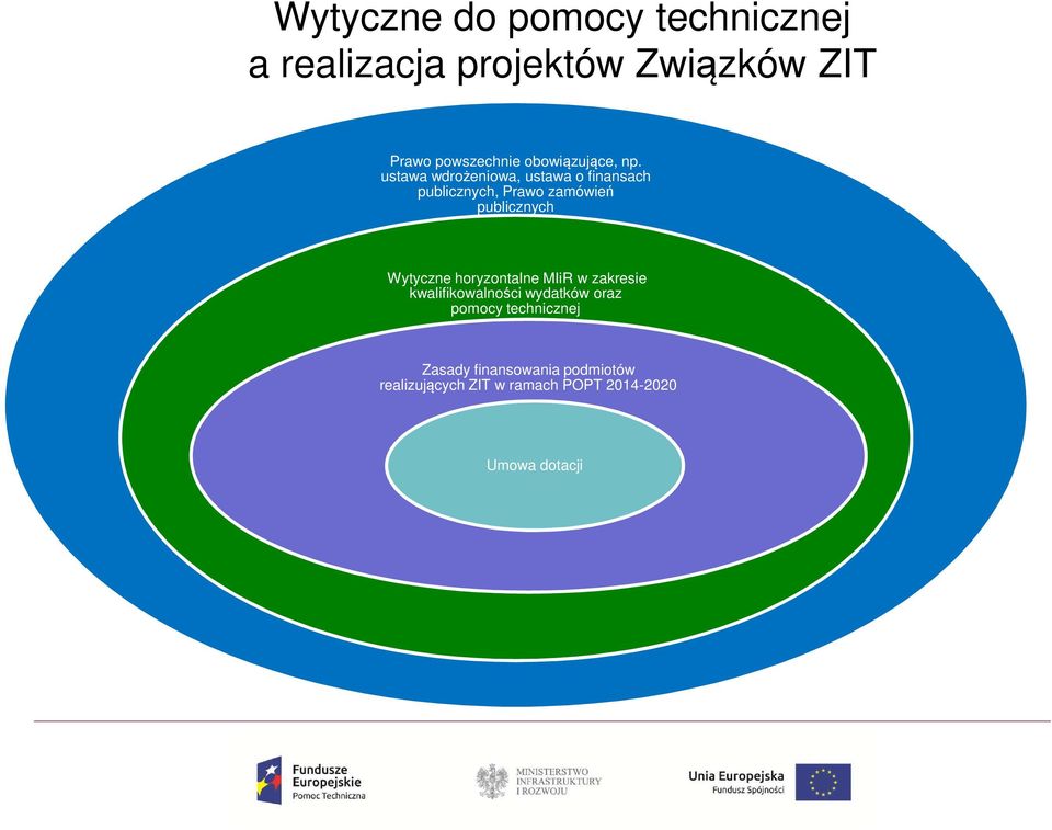 ustawa wdrożeniowa, ustawa o finansach publicznych, Prawo zamówień publicznych Wytyczne