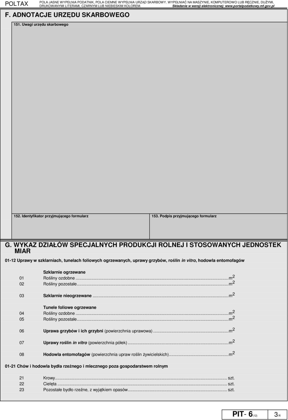 Podpis przyjmującego formularz G.