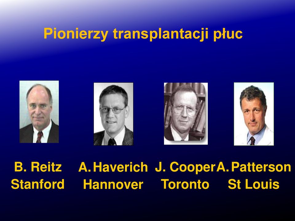Haverich J. Cooper A.