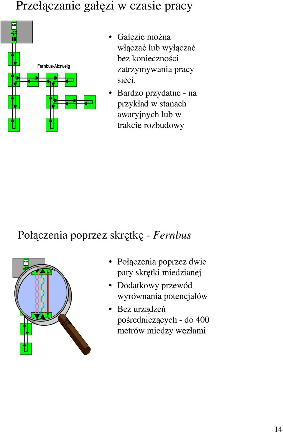 Bardzo przydatne - na przykład w stanach awaryjnych lub w trakcie rozbudowy Połączenia poprzez