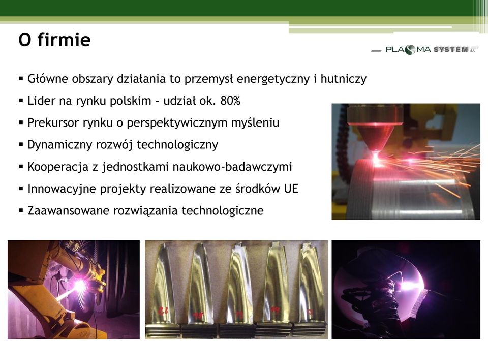 80% Prekursor rynku o perspektywicznym myśleniu Dynamiczny rozwój