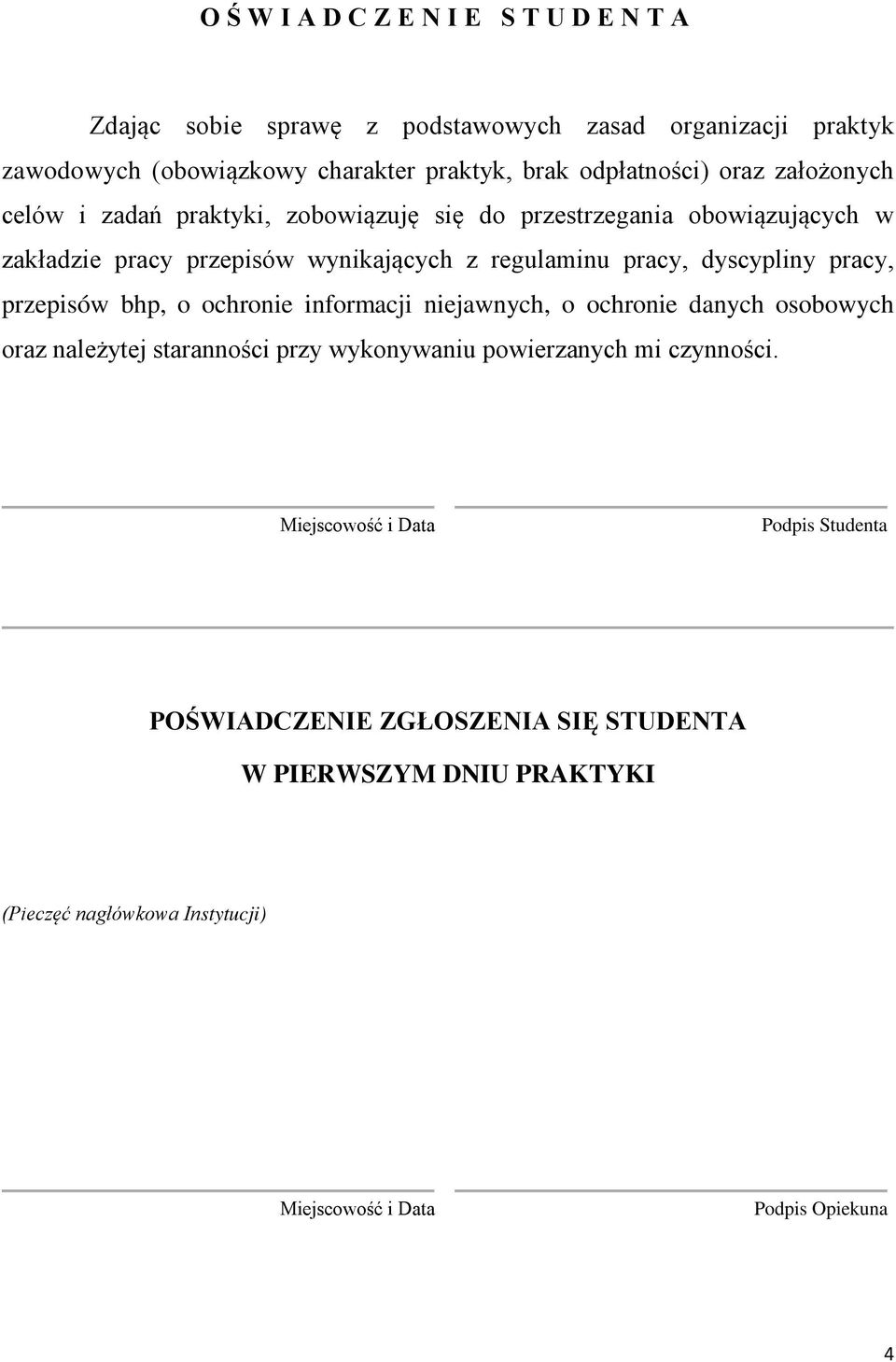 dyscypliny pracy, przepisów bhp, o ochronie informacji niejawnych, o ochronie danych osobowych oraz należytej staranności przy wykonywaniu