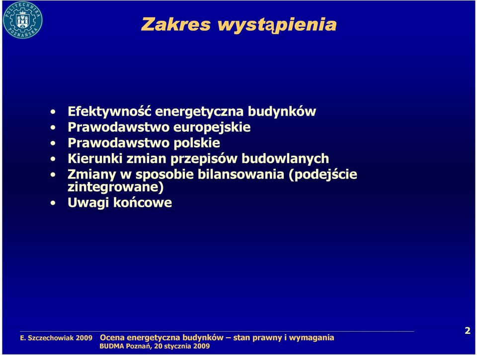 polskie Kierunki zmian przepisów budowlanych Zmiany