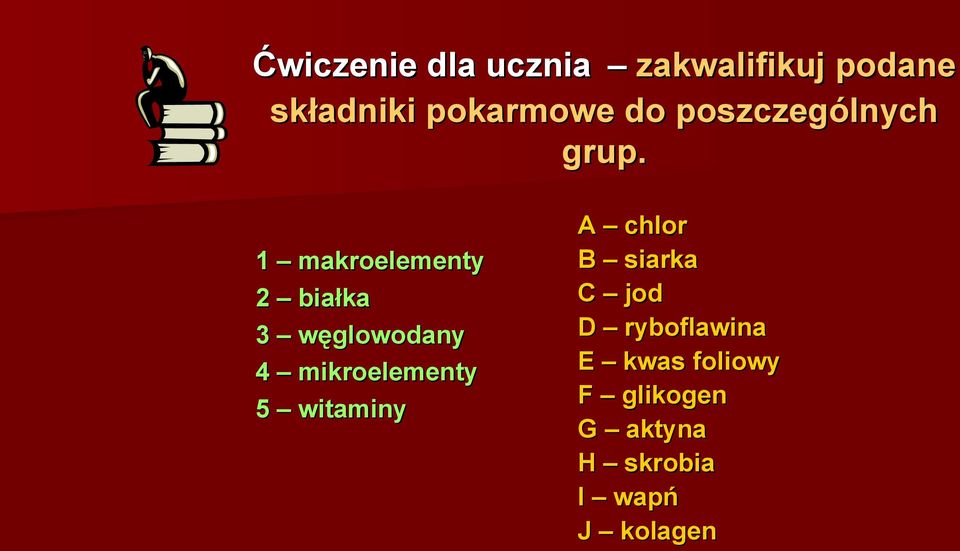 1 makroelementy 2 białka 3 węglowodany 4 mikroelementy 5