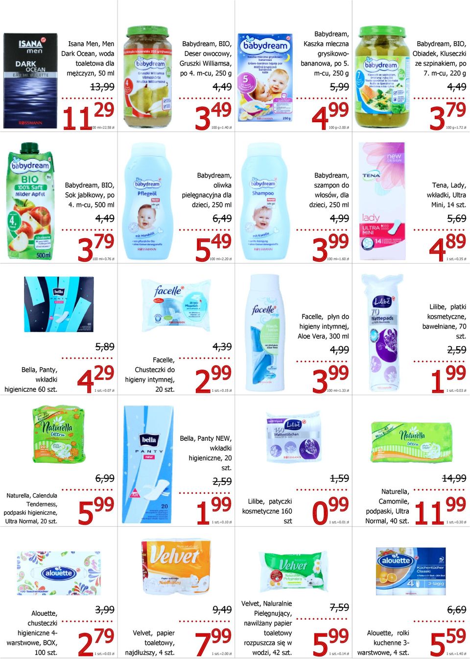 72 zł Babydream, Babydream, Babydream, BIO, oliwka szampon do Tena, Lady, Sok jabłkowy, po pielęgnacyjna dla włosów, dla wkładki, Ultra 4.