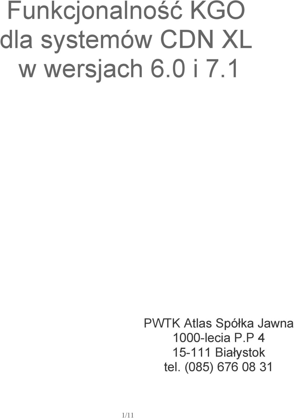 1 PWTK Atlas Spółka Jawna