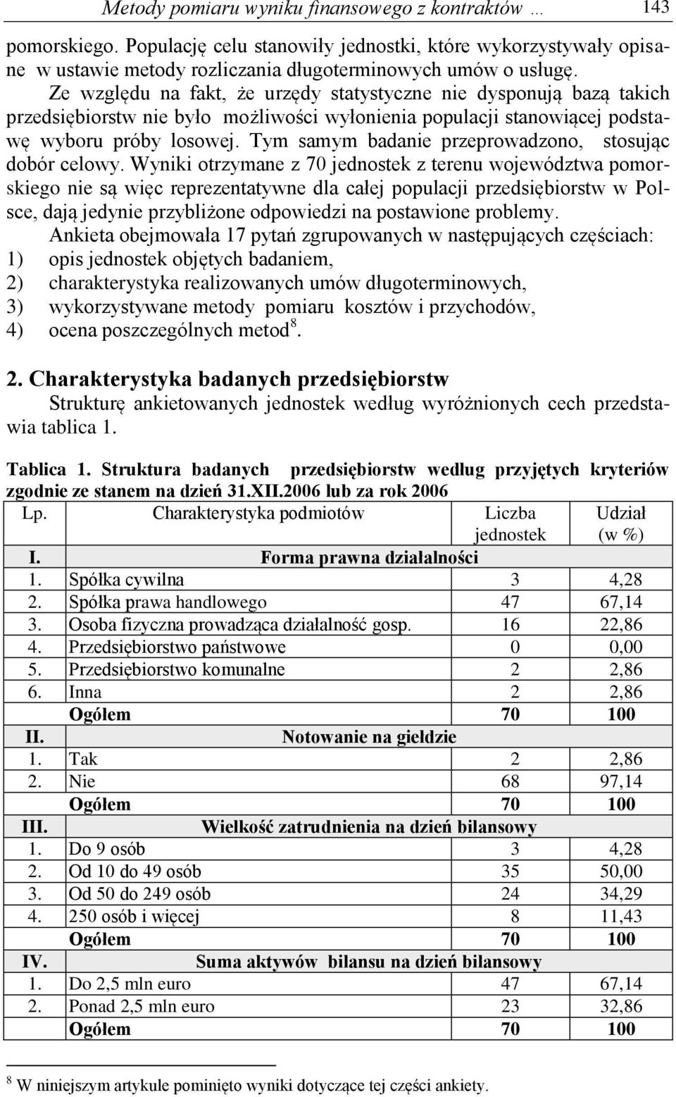 Tym samym badanie przeprowadzono, stosując dobór celowy.