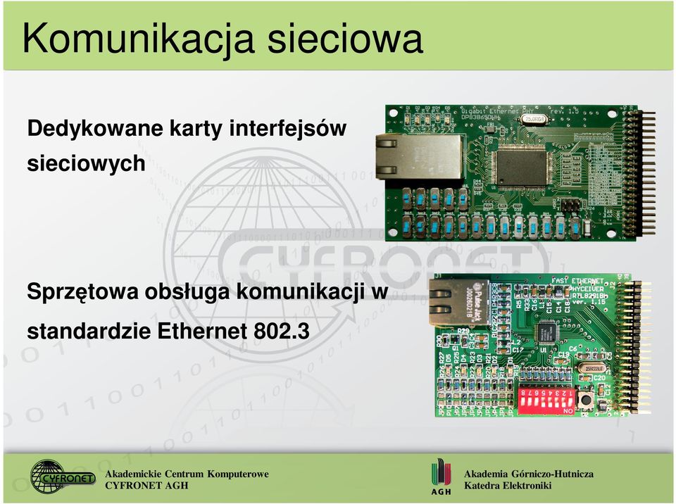 sieciowych Sprzętowa obsługa