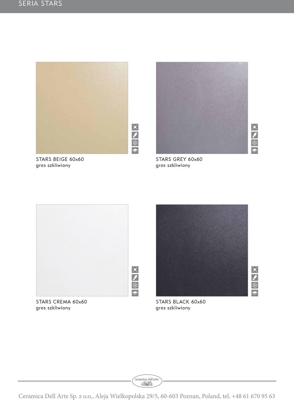 GREY 60x60 STARS