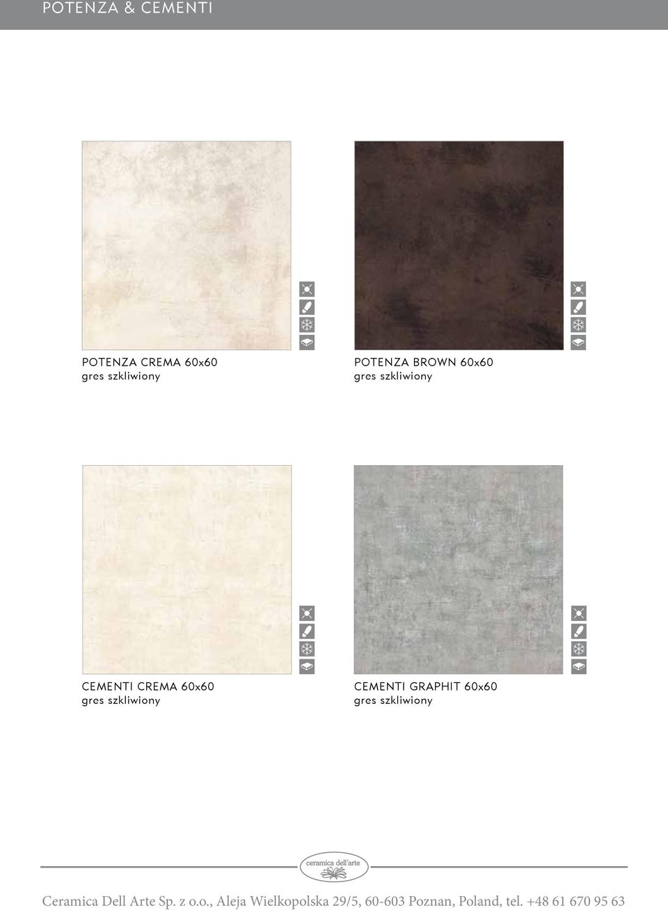 POTENZA BROWN 60x60