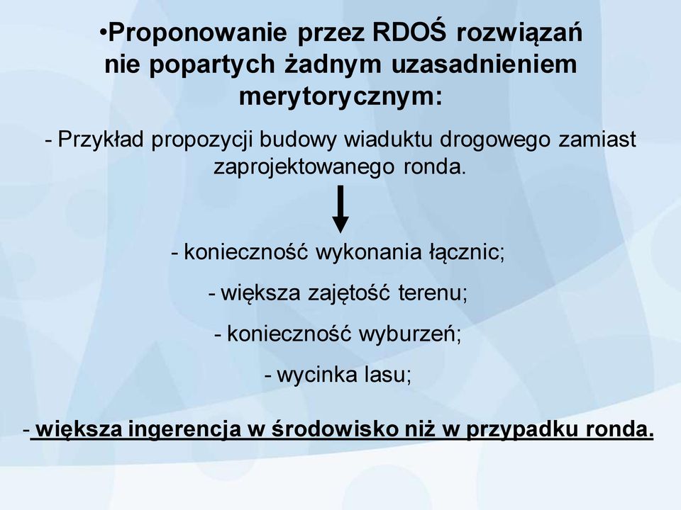 zaprojektowanego ronda.