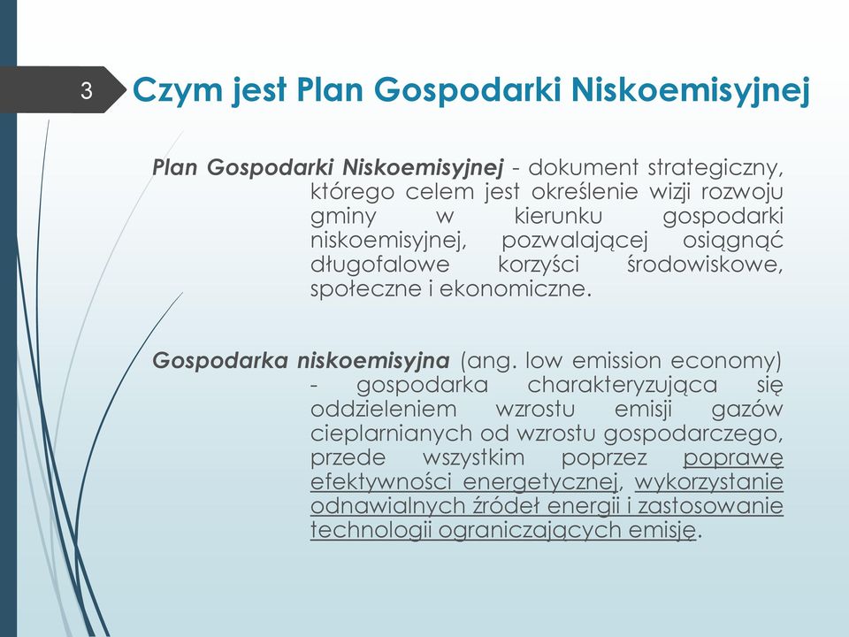 Gospodarka niskoemisyjna (ang.