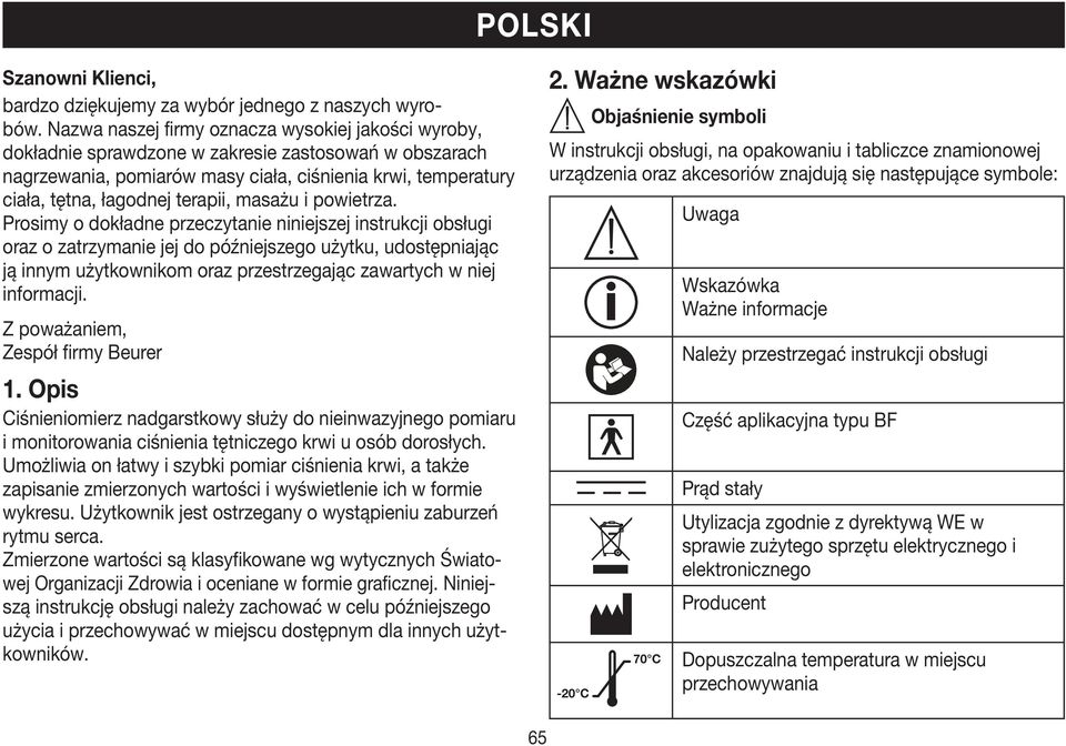 terapii, masażu i powietrza.