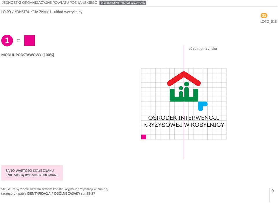 STAŁE ZNAKU I NIE MOGĄ BYĆ MODYFIKOWANE Struktura symbolu określa system