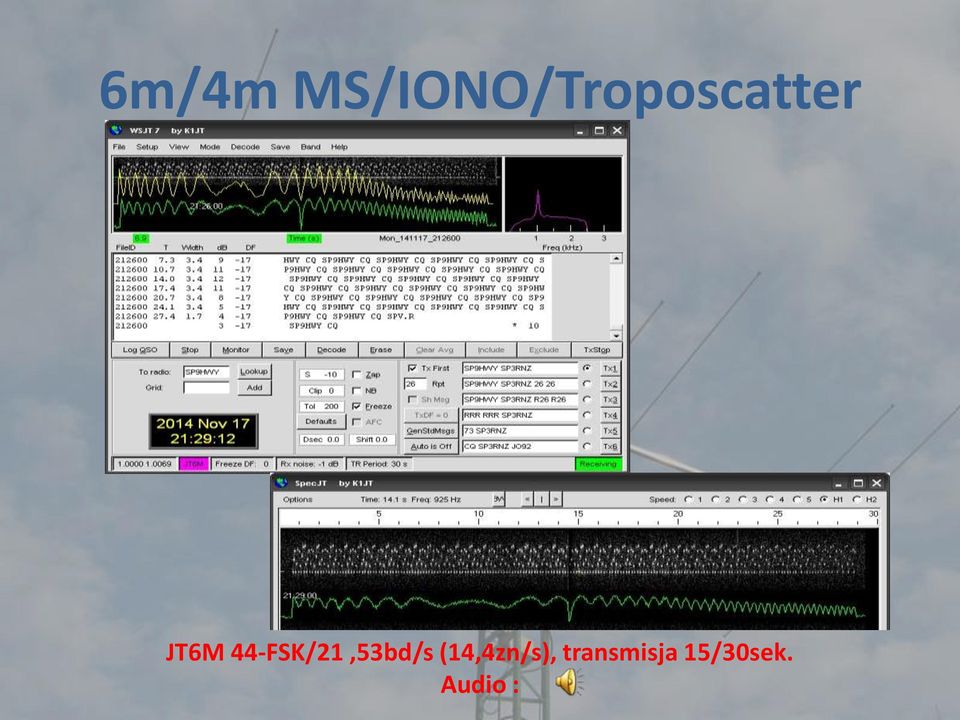 JT6M 44-FSK/21,53bd/s