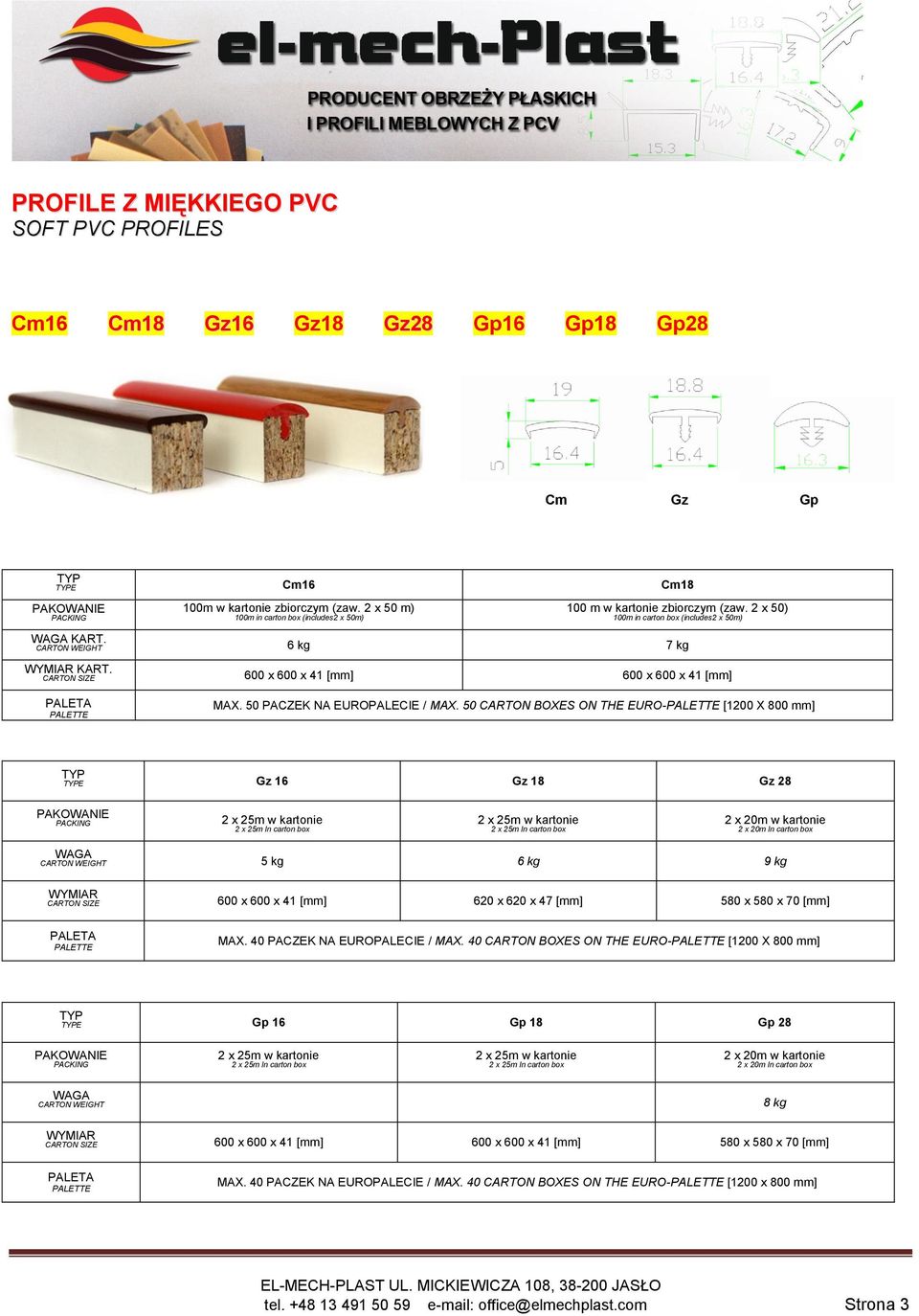 2 x 50) 100m in carton box (includes2 x 50m) CARTON WEIGHT 6 kg 7 kg CARTON SIZE 600 x 600 x 41 [mm] 600 x 600 x 41 [mm] MAX. 50 PACZEK NA EUROPALECIE / MAX.