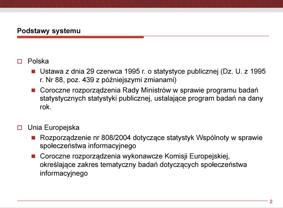 ustalające program badań na dany rok.