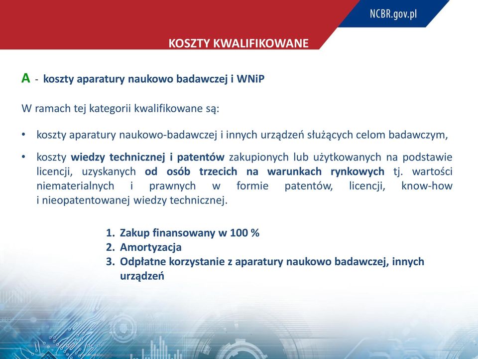 podstawie licencji, uzyskanych od osób trzecich na warunkach rynkowych tj.