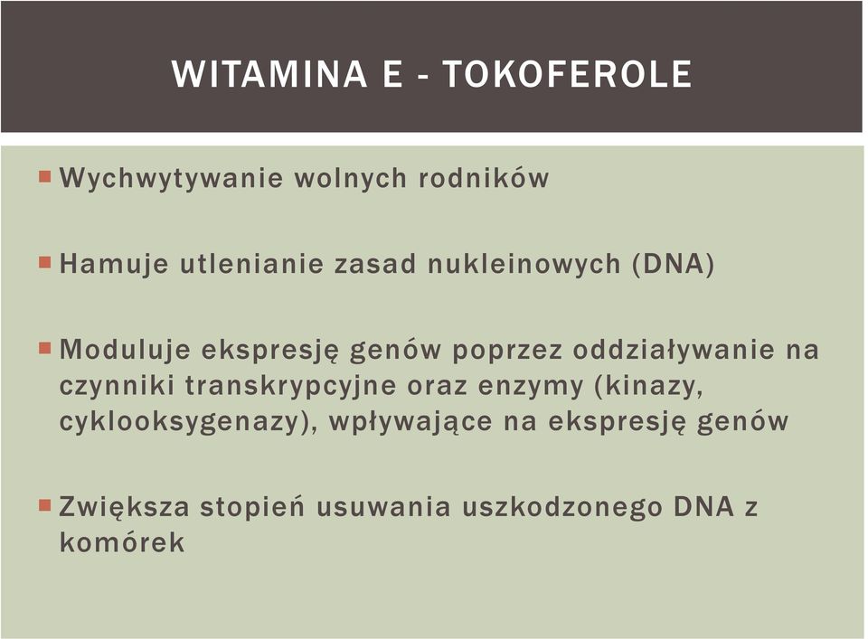 na czynniki transkrypcyjne oraz enzymy (kinazy, cyklooksygenazy),