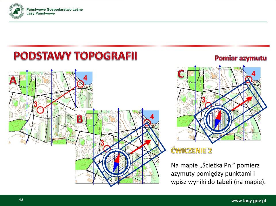 pomiędzy punktami i