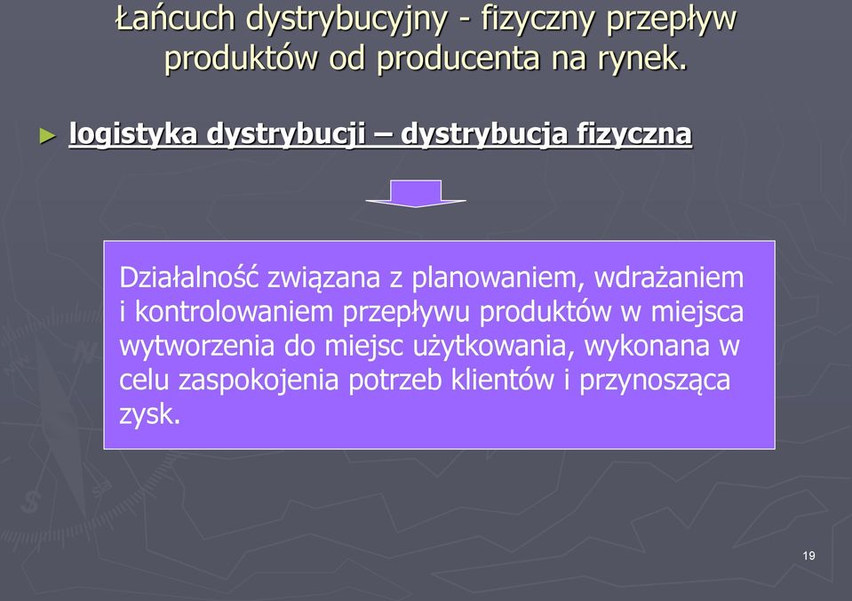 wdrażaniem i kontrolowaniem przepływu produktów w miejsca wytworzenia do