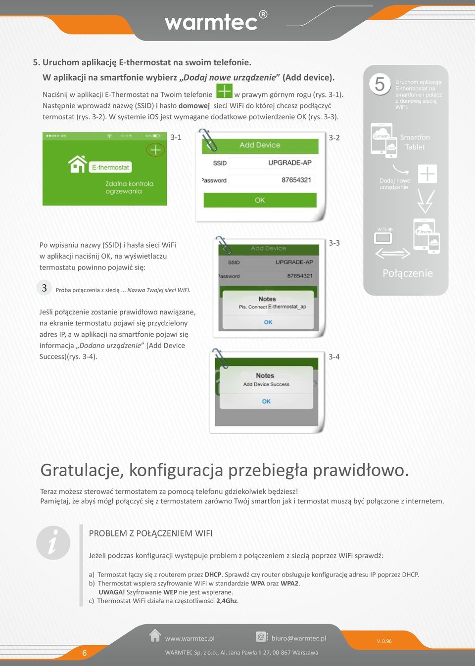 5 Uruchom aplikację ostat na smartfonie i połącz z domową siecią WiFi.