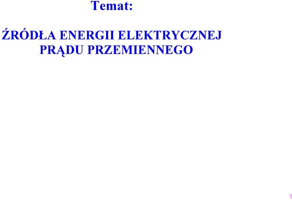 ELEKTRYCZNEJ