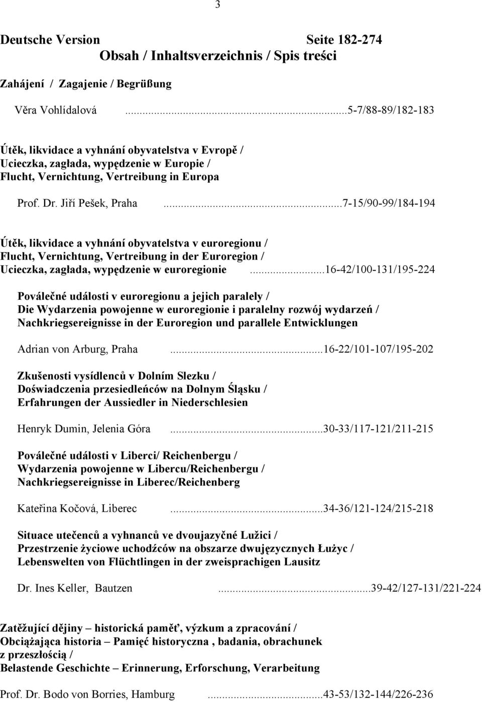 ..7-15/90-99/184-194 Útěk, likvidace a vyhnání obyvatelstva v euroregionu / Flucht, Vernichtung, Vertreibung in der Euroregion / Ucieczka, zagłada, wypędzenie w euroregionie.